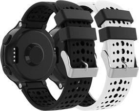 img 4 attached to 🏃 YSSNH Silicone Band: Lightweight Waterproof Strap Replacement for Garmin Forerunner 220/230/235/620/630