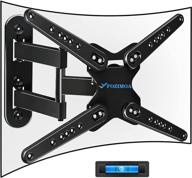 📺 fozimoa full motion tv wall mount bracket: 28-80 inch flat curved tvs, 110 lbs, vesa 600x400mm – tilt & swivel arms – single stud install logo