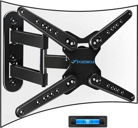 img 4 attached to 📺 FOZIMOA Full Motion TV Wall Mount Bracket: 28-80 inch Flat Curved TVs, 110 lbs, VESA 600x400mm – Tilt & Swivel Arms – Single Stud Install