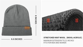 img 1 attached to 🧣 FANVINCE Daily Beanie: Winter Thermal Hats for Men and Women - Warm, Knitted Skull Cap for Ultimate Comfort and Style