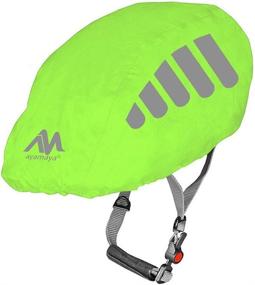 img 4 attached to 🚴 Ayamaya Reflective Strip Waterproof Bike Helmet Cover: High Visibility Cycling Bicycle Rain Cover - Windproof, Dustproof, Breathable and Water Resistant for Road Biking Gear