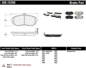 img 3 attached to 🔧 Улучшите свою тормозную производительность с помощью тормозных колодок StopTech 309.15390 Sport: в комплекте поставляются шайбы и крепежные элементы