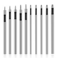 10 piece hollow punch set for leather crafting: 0.5mm-3.5mm hole cutter tools for watch bands, belts, canvas, paper, rubber, and soft materials logo