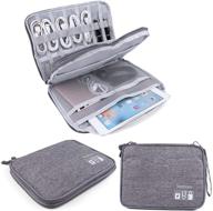 🎒 ultimate cable organizer bag - waterproof, portable travel gear for universal electronics accessories (l, black/grey) logo