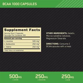 img 3 attached to 💊 Optimum Nutrition Instantized BCAA Capsules: Essential Keto-Friendly Amino Acids - 1000mg, 400 Count