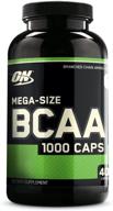 💊 капсулы optimum nutrition instantized bcaa: важные аминокислоты, дружественные кето - 1000мг, 400 штук. логотип