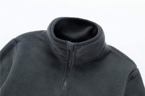 img 2 attached to UNACOO Half Zip Standing Collar Fleece Boys' Clothing : Jackets & Coats