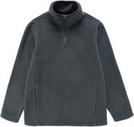 unacoo half zip standing collar fleece boys' clothing : jackets & coats logo