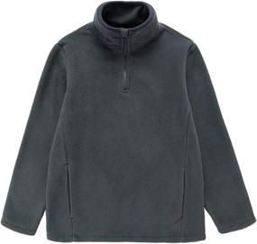 img 4 attached to UNACOO Half Zip Standing Collar Fleece Boys' Clothing : Jackets & Coats