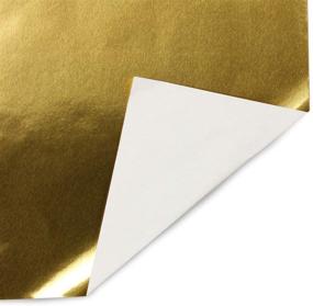 img 1 attached to 🎁 Hygloss Metallic Foil Paper Gift Wrap Roll Gold – 26-Inch x 25-Feet, 54 Sq. ft.