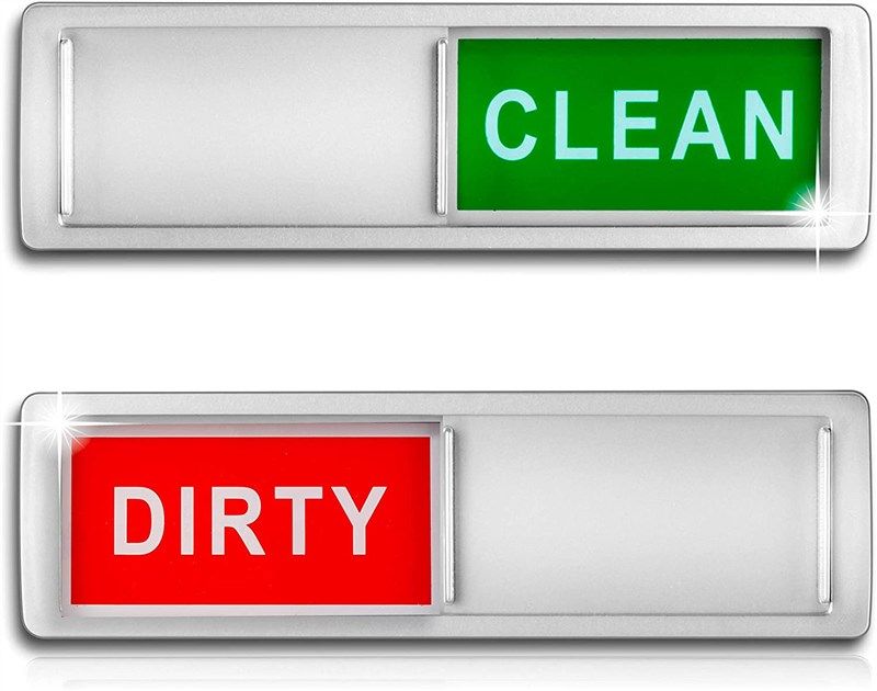 clean dirty dishwasher magnet non scratch 로고
