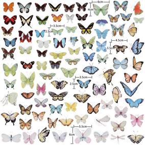 img 2 attached to 🦋 Classic Butterfly 280PCS Stickers: Ideal for Scrapbooks, Walls, and DIY Decorations
