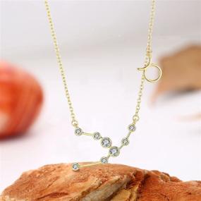 img 3 attached to Stunning Barzel 18K Gold Plated Astrology Zodiac Constellation Horoscope Necklace: A Symbol of Elegance and Personalized Style