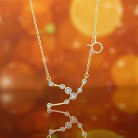 img 2 attached to Stunning Barzel 18K Gold Plated Astrology Zodiac Constellation Horoscope Necklace: A Symbol of Elegance and Personalized Style