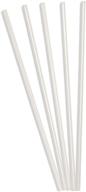 🥤 clear concession straight-cut straws, unwrapped, 7-3/4" length, clear - pack of 100 by perfect stix logo