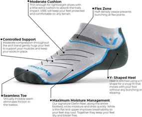 img 3 attached to 🏃 Discover Comfort and Performance with Swiftwick VIBE ZERO Trail and Road Running Socks, No-Show