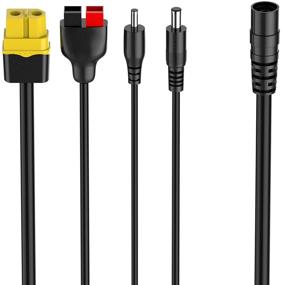 img 3 attached to 🔌 SolarEnz DC8mm to 4X Connector Adapter Cable: Compatible with 100W Portable Solar Panel for Portable Power Stations