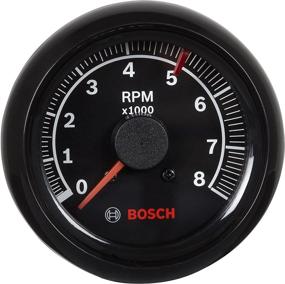 img 3 attached to Bosch Sport II 2-5/8&#34; Tachometer (Black Dial & Bezel) by Actron SP0F000025
