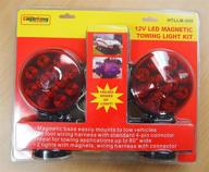 🚗 12v led magnetic towing trailer light kit by eagleking - multi-function dot approved with 24 leds logo