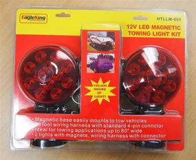 img 4 attached to 🚗 12V LED Magnetic Towing Trailer Light Kit by EAGLEKING - Multi-Function DOT Approved with 24 LEDs