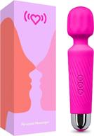 🔥 quiet & waterproof rechargeable personal massager - 20 patterns & 8 speeds - includes travel bag - suitable for men & women - ideal for tension relief, muscle recovery, back & soreness - hot pink логотип