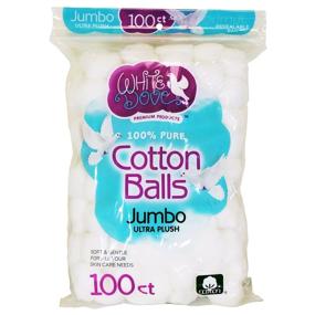 img 2 attached to 🕊️ White Dove Cotton Balls, 100% Pure Cotton, 100 Count, Pack of 2 - Enhanced SEO