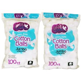 img 3 attached to 🕊️ White Dove Cotton Balls, 100% Pure Cotton, 100 Count, Pack of 2 - Enhanced SEO