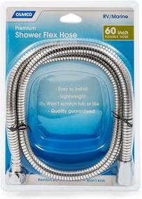 img 3 attached to Enhanced Chrome Camco 43716 RV/Marine 60-Inch Flexible Shower Head Hose for Replacement