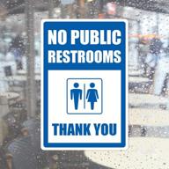 no public restrooms thank you logo