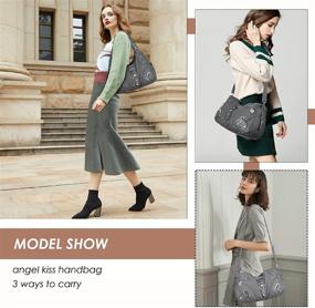 img 3 attached to 👜 Large Tote Bag for Women - Hobo Purses and Handbags, Shoulder Bags with Top Handle, Satchel Style, made of Washed Synthetic Leather