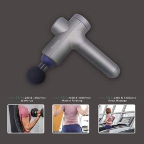 img 2 attached to Ultimate Deep Tissue Percussion Massager: Handheld Cordless Electric Muscle Massage Gun with 4 Massaging Heads for athletes - Relieve All Body Muscles Pain
