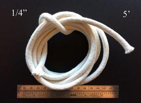 img 2 attached to 🕯️ Dan's Daughters' Containers 0.25" x 5' Wick It Up with US 0.25" Inch by 5' Feet Round Braided Cotton Replacement Wick for Kerosene Alcohol Oil Lamp and Candle Lamp Burner Lantern Stove