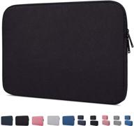 water resistant laptop sleeve bag for 14-15 inch acer/hp/dell/lg/asus notebooks - black logo