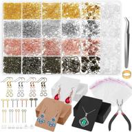 📿 complete earring making kit: anezus 3663pcs earring making supplies - includes earring hooks, cards, backs, posts, and jump rings for diy jewelry making logo