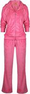 👟 womens velour tracksuit set: 2 piece jogging outfit, soft sweat suits pants for sports, joggers sweatpants logo