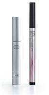 💄 dhc line and define 2-piece makeup kit: mascara perfect pro double protection (black) and liquid eyeliner ex (black) - water resistant, smudge proof, colorant free, ideal for all skin types - 5g mascara and 0.01 fl. oz. liquid eyeliner logo