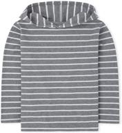 👶 the children's place baby boys' stripe hoodie: quirky comfort for your little one logo