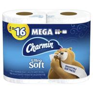 🧻 charmin ultra soft туалетная бумага, 4 рулона (упаковка из 1), белый 4 штуки в упаковке логотип