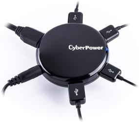 img 3 attached to 💻 CyberPower CPH430PB USB 3.0 SuperSpeed Hub - Streamlined Black Design, 4 Ports for Enhanced Connectivity
