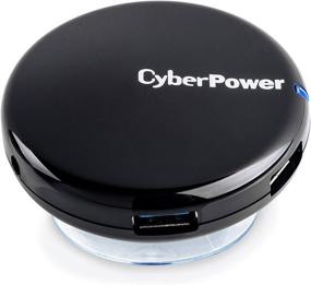 img 4 attached to 💻 CyberPower CPH430PB USB 3.0 SuperSpeed Hub - Streamlined Black Design, 4 Ports for Enhanced Connectivity