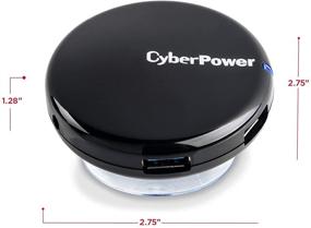 img 1 attached to 💻 CyberPower CPH430PB USB 3.0 SuperSpeed Hub - Streamlined Black Design, 4 Ports for Enhanced Connectivity