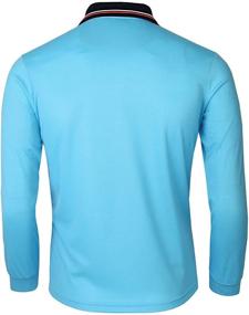 img 2 attached to 👕 Blue M Men's Polo Shirt - BCPOLO Athletic Sleeve Polo - Clothing for Shirts