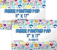 art supply large finger painting logo