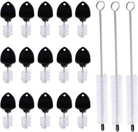 img 4 attached to Podoy Beer Tap Plug Brush - Ultimate Cleaning Kit for Draft Beer Faucets - 15 Pack Beer Faucet Plugs & 3 Pack Faucet Cleaning Brushes