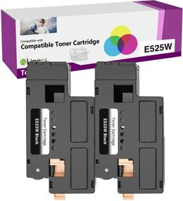 img 4 attached to 🖨️ Limeink 2 Black Compatible High Yield Laser Toner Cartridges for Dell E525W 525W E525 525 H3M8P DPV4T - Compatible with E525W, E525DW Color Laser Printers