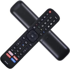 img 1 attached to 📺 ERF2A60 Remote Control for Hisense Smart 4K TV: Netflix, YouTube, GooglePlay, Vudu Keys, Two Batteries Included