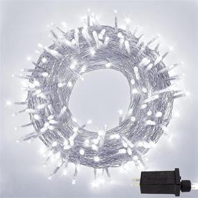 img 4 attached to 🎄 Super-Long 95FT White Christmas String Lights: Extra-Bright, 240 LEDs, 8 Lighting Modes for Outdoor/Indoor Decor - Ideal for Christmas Tree, Patio, Wedding Party (Cool White)
