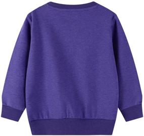 img 3 attached to 👕 BIBNice Boys Cotton Long Sleeve Sweatshirts - Pullover Crewneck Top Kids Clothes 2-7T