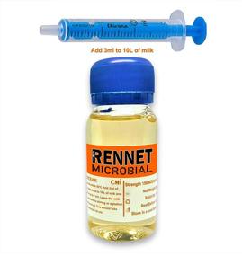 img 4 attached to 🥛 Microbial Liquid Rennet Coagulant - Optimal Quantity: 2-3ml per 10L of Milk, 50ml