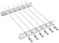 🔥 bearmoo barbecue skewer, 17-inch stainless steel shish kabob skewers – 0.35-inch width flat bbq metal skewers for grilling (set of 6 skewers + 2 grill racks + 1 handy storage) logo